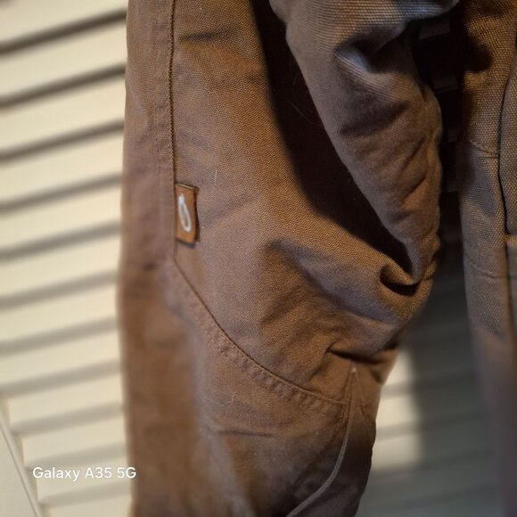 Obermeyer Juniors 14 Brown Insulated Nylon Ski Jacket W/ Hood & Zipper Pockets - Picture 4 of 11